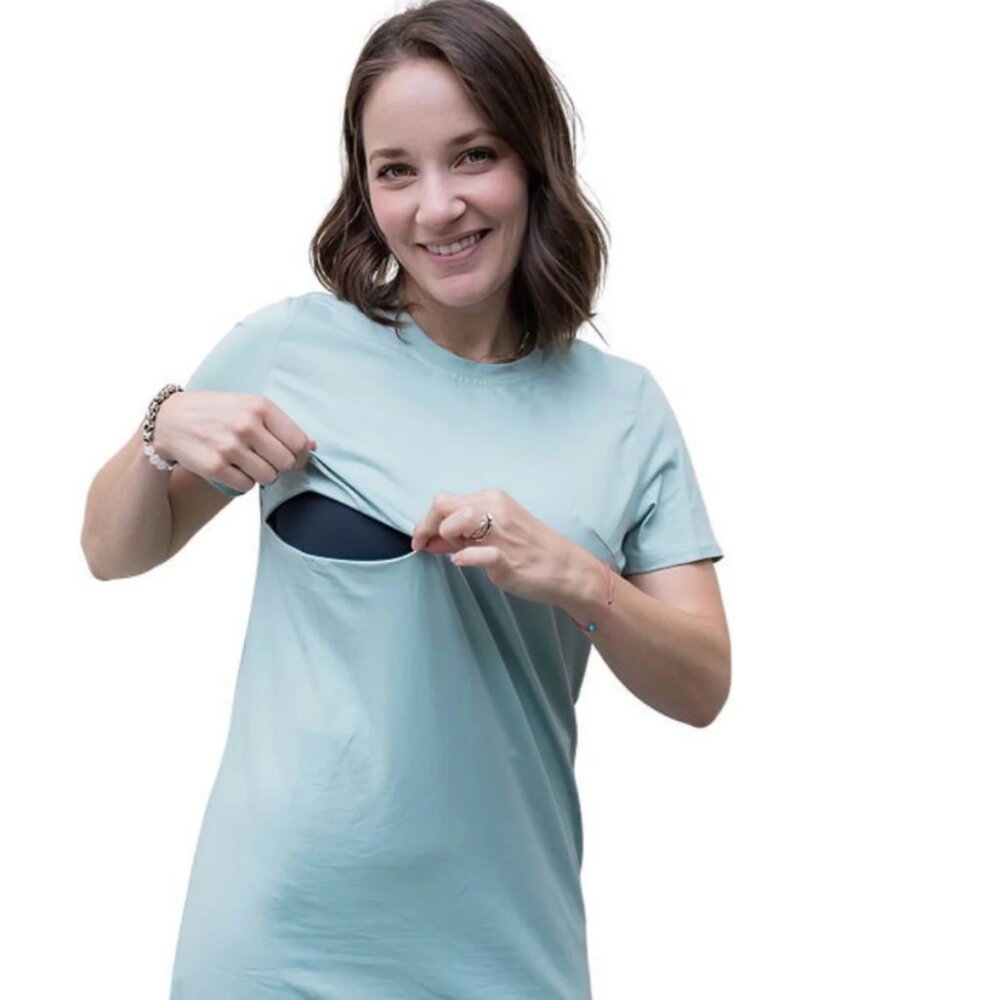Discreet Nursing T-Shirt Dress
